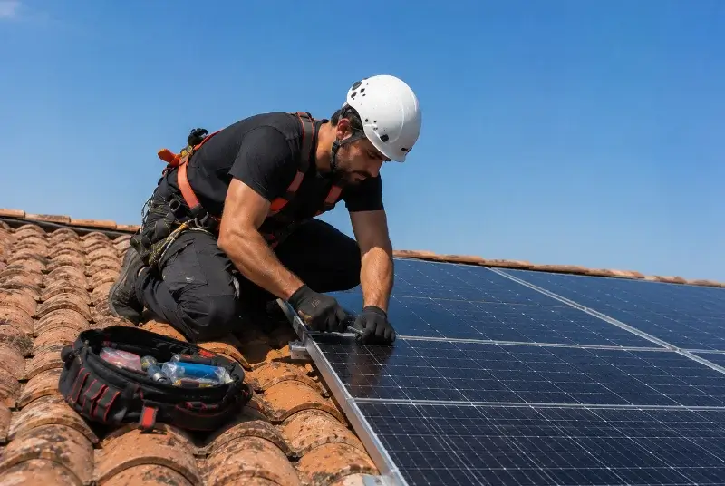 Maintenance et monitoring de panneaux solaires au Bois-Plage-en-Ré