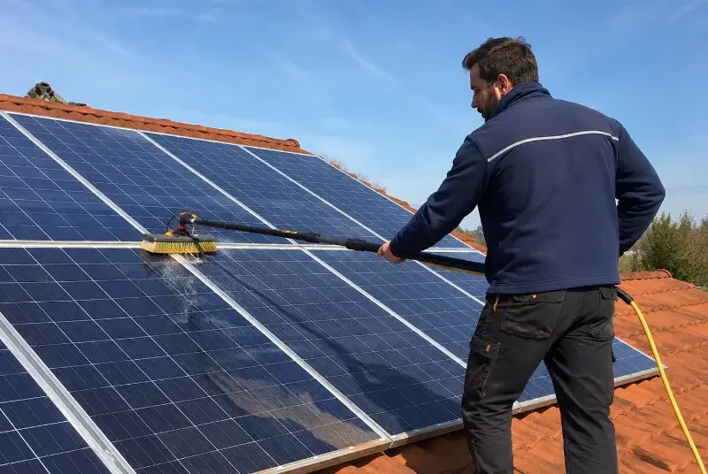 Nettoyage et entretien de panneaux solaires au Bois-Plage-en-Ré